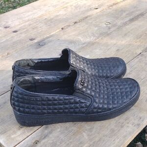 Michael Kors Studlike Slip-on Shoes In Black leather Women's Size 7.5